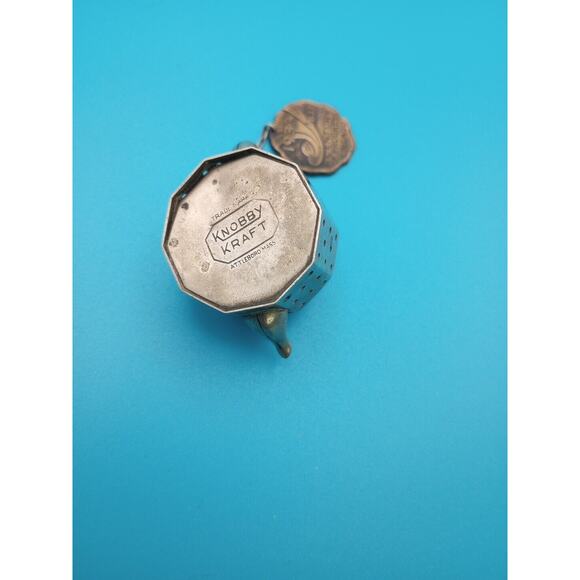 Vintage Knobby Kraft Miniature Teapot Strainer Chicago World Fair 1933 - Picture 6 of 11